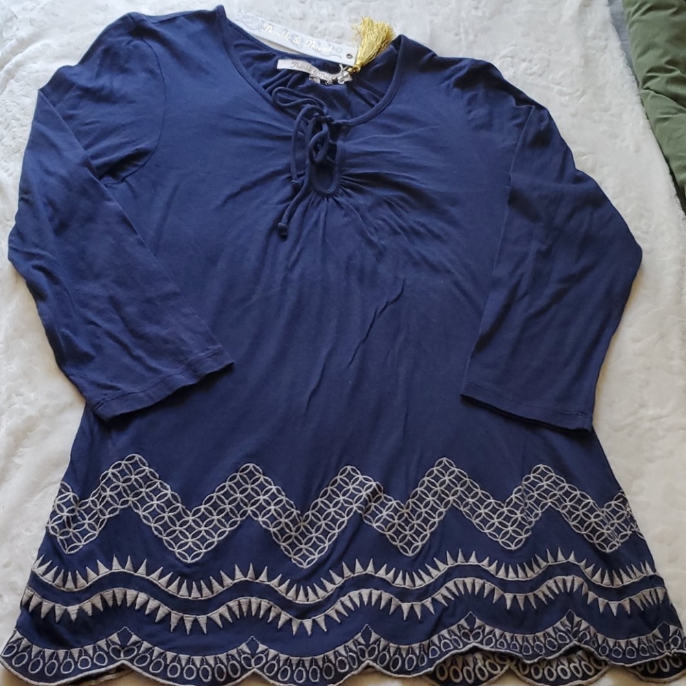 Long laid back blouse